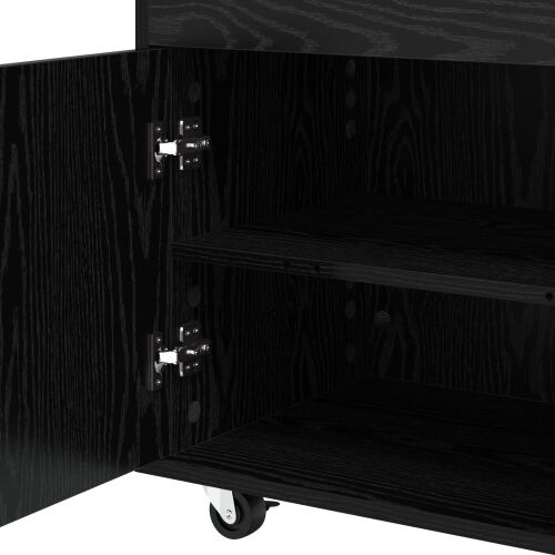 Barska kolica Crni hrast 60 x 39,5 x 89 cm Prerađeno drvo - Crni hrast Cijena