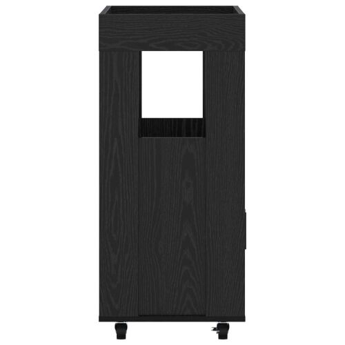 Barska kolica Crni hrast 60 x 39,5 x 89 cm Prerađeno drvo - Crni hrast Cijena