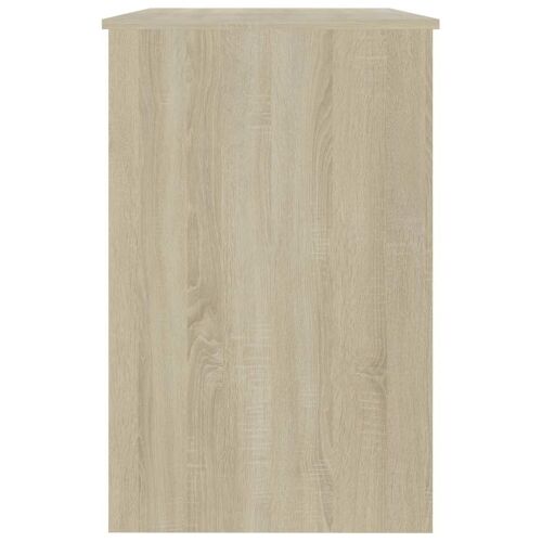 Radni stol bijeli i boja hrasta 100 x 50 x 76 cm od iverice - Bijela i boja hrasta sonome Cijena