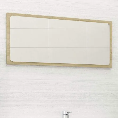 Kupaonsko ogledalo boja hrasta 80x1,5x37 cm konstruirano drvo - Sonoma hrast 80 x 1.5 x 37 cm Cijena