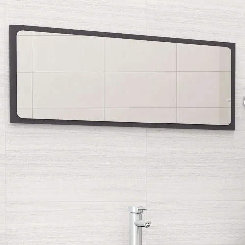 Kupaonsko ogledalo sivo 100 x 1,5 x 37 cm konstruirano drvo - Siva 100 x 1.5 x 37 cm Cijena