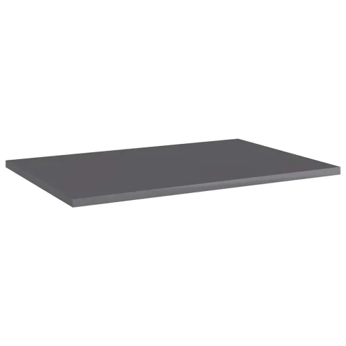 Police za knjige 8 kom visoki sjaj sive 60 x 40 x 1,5 cm drvene - Visoko sjajno siva 60 x 40 x 1.5 cm 8 Cijena