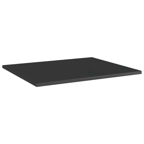 Police za knjige 8 kom visoki sjaj crne 60 x 50 x 1,5 cm drvene - Visoko sjajno crna 60 x 50 x 1.5 cm 8 Cijena