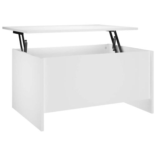 Stolić za kavu bijeli 80x55,5x41,5 cm od konstruiranog drva - Bijela 80 x 55 x 41.5 cm Cijena