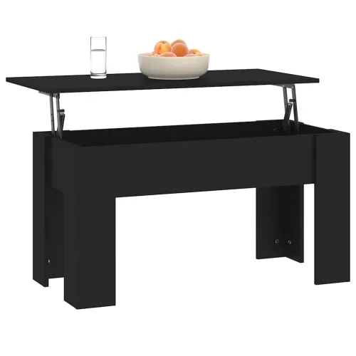 Stolić za kavu crni 101x49x52 cm od konstruiranog drva - Crna 101 x 49 x 52.5 cm Cijena