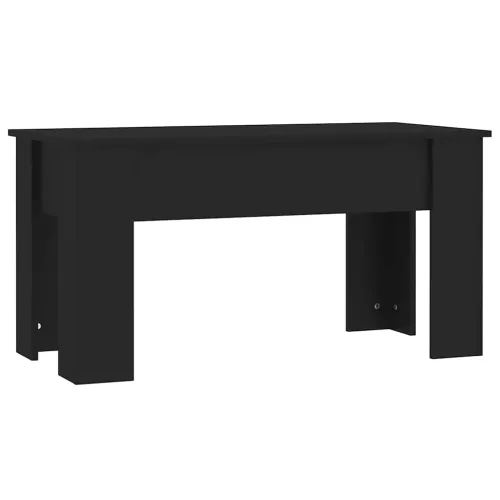 Stolić za kavu crni 101x49x52 cm od konstruiranog drva - Crna 101 x 49 x 52.5 cm Cijena