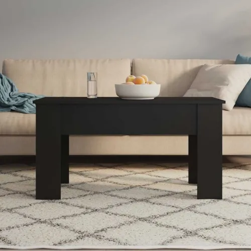 Stolić za kavu crni 101x49x52 cm od konstruiranog drva - Crna 101 x 49 x 52.5 cm Cijena