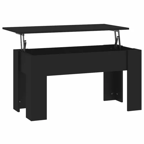 Stolić za kavu crni 101x49x52 cm od konstruiranog drva - Crna 101 x 49 x 52.5 cm Cijena