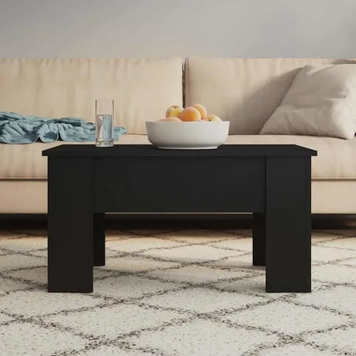 Stolić za kavu crni 79 x 49 x 41 cm od konstruiranog drva - Crna 79 x 49 x 42.5 cm Cijena