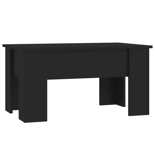 Stolić za kavu crni 79 x 49 x 41 cm od konstruiranog drva - Crna 79 x 49 x 42.5 cm Cijena