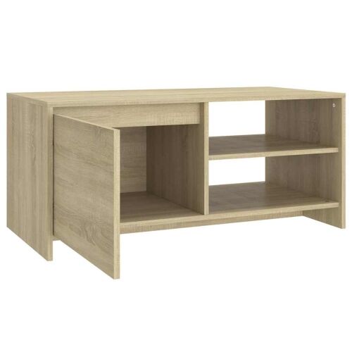Stolić za kavu boja hrasta 102 x 50 x 45 cm konstruirano drvo - Sonoma hrast Cijena