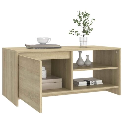 Stolić za kavu boja hrasta 102 x 50 x 45 cm konstruirano drvo - Sonoma hrast Cijena
