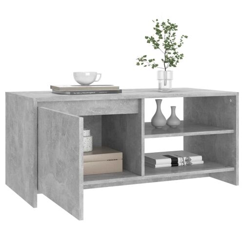 Stolić za kavu boja betona 102 x 50 x 45 cm konstruirano drvo - Beton siva Cijena