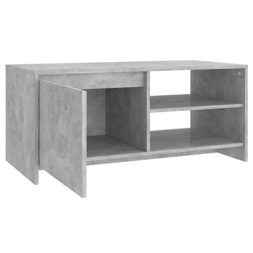 Stolić za kavu boja betona 102 x 50 x 45 cm konstruirano drvo - Beton siva Cijena