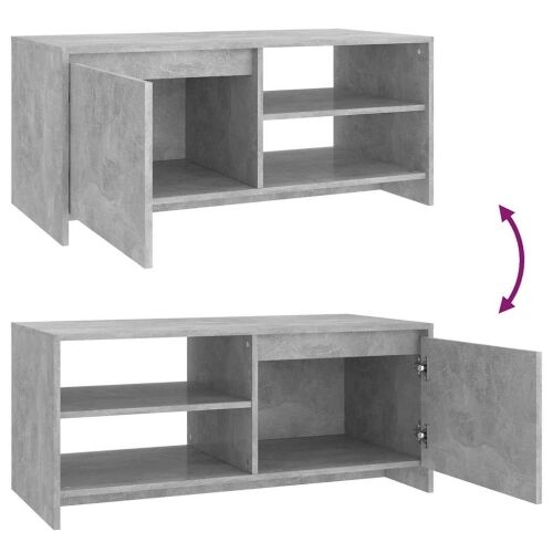 Stolić za kavu boja betona 102 x 50 x 45 cm konstruirano drvo - Beton siva Cijena