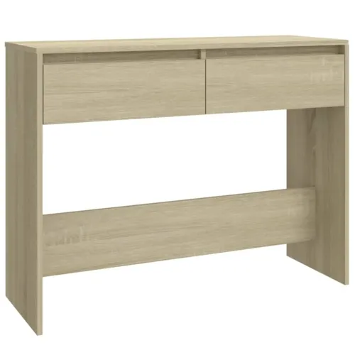 Konzolni stol boja hrasta 100 x 35 x 76,5 cm konstruirano drvo - Sonoma hrast Cijena