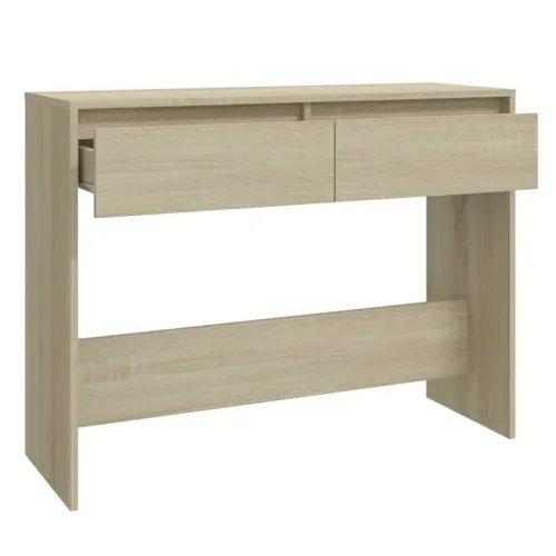 Konzolni stol boja hrasta 100 x 35 x 76,5 cm konstruirano drvo - Sonoma hrast Cijena