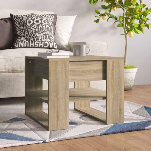 Stolić za kavu boja hrasta 55,5x55x45 cm konstruirano drvo - Sonoma hrast Cijena