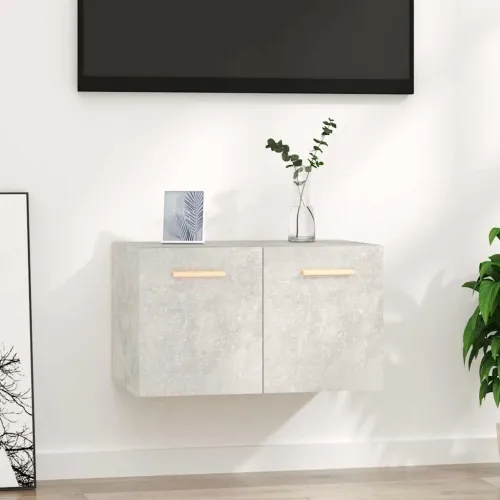 Zidni ormarić boja betona 60x36,5x35 cm od konstruiranog drva - Beton siva Cijena