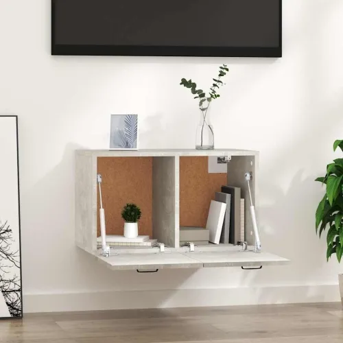 Zidni ormarić boja betona 60x36,5x35 cm od konstruiranog drva - Beton siva Cijena