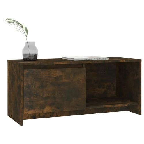 TV ormarić boja dimljenog hrasta 90x35x40 cm konstruirano drvo - Dimljeni hrast Cijena