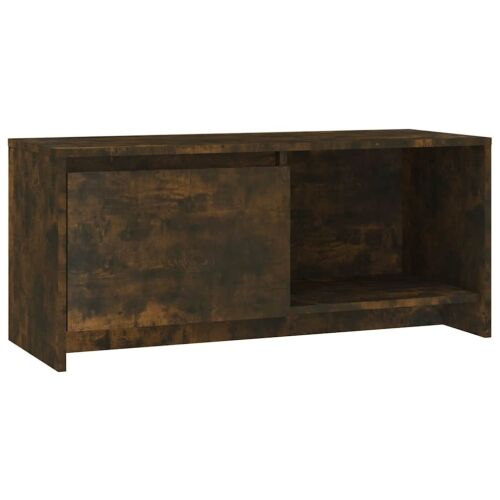 TV ormarić boja dimljenog hrasta 90x35x40 cm konstruirano drvo - Dimljeni hrast Cijena