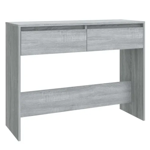 Konzolni stol siva boja hrasta 100x35x76,5 cm konstruirano drvo - Sivi hrast sonoma Cijena
