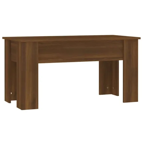 Stolić za kavu smeđa boja hrasta 101x49x52 cm konstruirano drvo - Smeđi hrast 101 x 49 x 52.5 cm Cijena