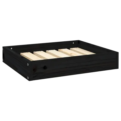 Krevet za pse crna 55,5 x 45,5 x 28 cm od masivne borovine - Crna 51.5 x 44 x 9 cm Cijena