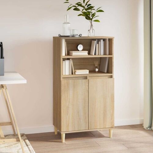 Visoka komoda hrasta sonome 60x36x110 cm od konstruiranog drva - Sonoma hrast Cijena