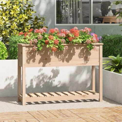 Sadilica s policom 111,5x34,5x81 cm od masivne borovine - Prirodna 111.5 x 34.5 x 81 cm Cijena