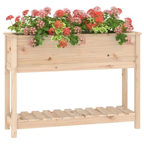 Sadilica s policom 111,5x34,5x81 cm od masivne borovine - Prirodna 111.5 x 34.5 x 81 cm Cijena