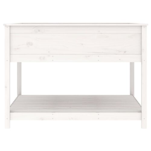 Sadilica s policom bijela 111,5x111,5x81 cm od masivne borovine - Bijela 111.5 x 111.5 x 81 cm Cijena