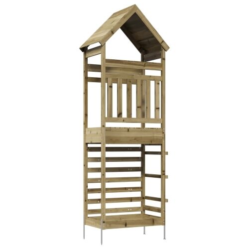 Vanjski Igrački Toranj Prirodna 53 x 85 x 264 cm - Masivna impregnirana borovina Cijena