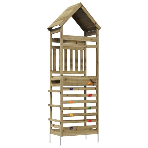 Vanjski Igrački Toranj Prirodna 53 x 85 x 264 cm - Masivna impregnirana borovina Cijena