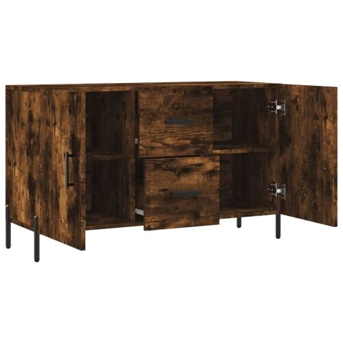 Komoda boja dimljenog hrasta 100 x 36 x 60 cm konstruirano drvo - Dimljeni hrast Cijena