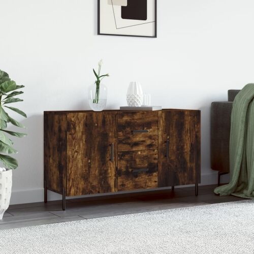 Komoda boja dimljenog hrasta 100 x 36 x 60 cm konstruirano drvo - Dimljeni hrast Cijena