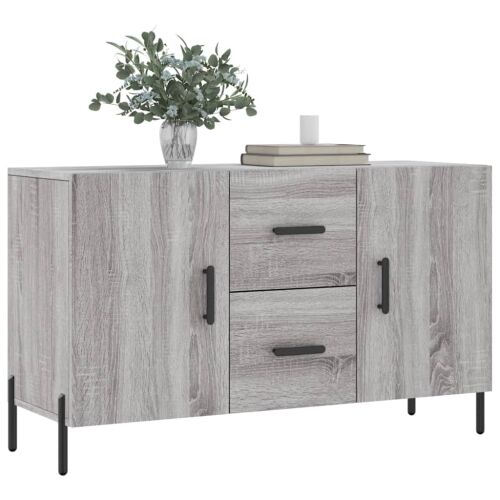 Komoda boja hrasta sonome 100 x 36 x 60 cm konstruirano drvo - Sivi hrast sonoma Cijena