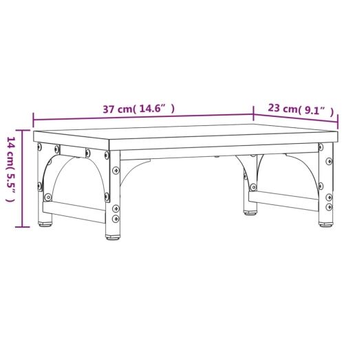 Stalak za monitor boja hrasta 37 x 23 x 14 cm konstruirano drvo - sonoma hrast 37 x 23 x 14 cm Sonoma hrast 37 x 23 x 14 cm Cijena