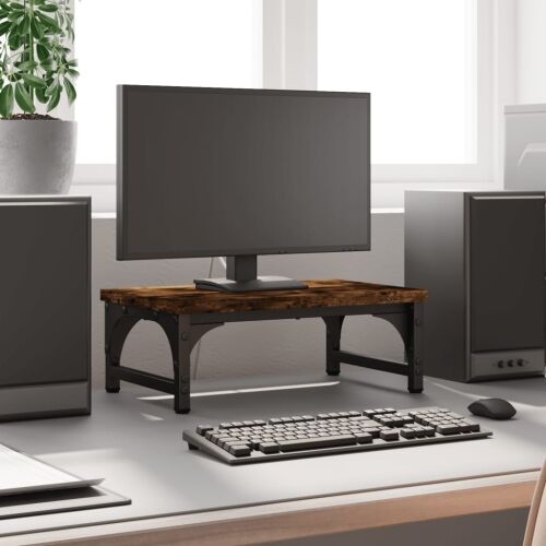 Stalak za monitor boja dimljenog hrasta 37 x 23 x 14 cm drveni - Dimljeni hrast 37 x 23 x 14 cm Dimljeni hrast 37 x 23 x 14 cm Cijena