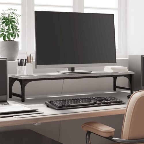 Stalak za monitor siva boja hrasta 85 x 23 x 15,5 cm drveni - Sivi hrast sonoma 85 x 23 x 15.5 cm Sivi hrast sonoma 85 x 23 x 15 Cijena
