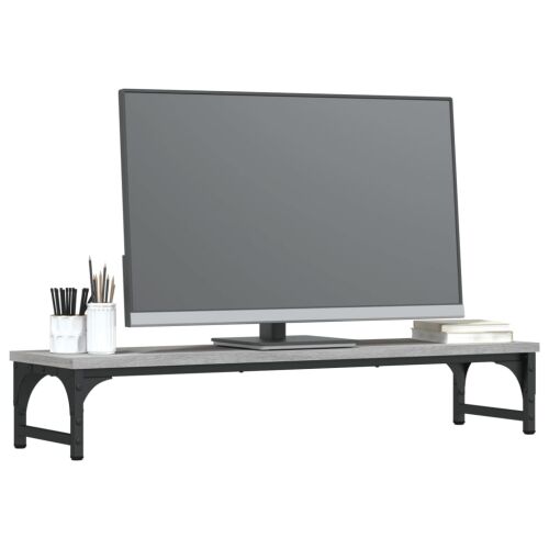 Stalak za monitor siva boja hrasta 85 x 23 x 15,5 cm drveni - Sivi hrast sonoma 85 x 23 x 15.5 cm Sivi hrast sonoma 85 x 23 x 15 Cijena