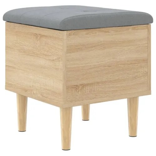 Klupa za pohranu boja hrasta 42x42x46 cm od konstruiranog drva - Sonoma hrast 42 x 42 x 46 cm Cijena