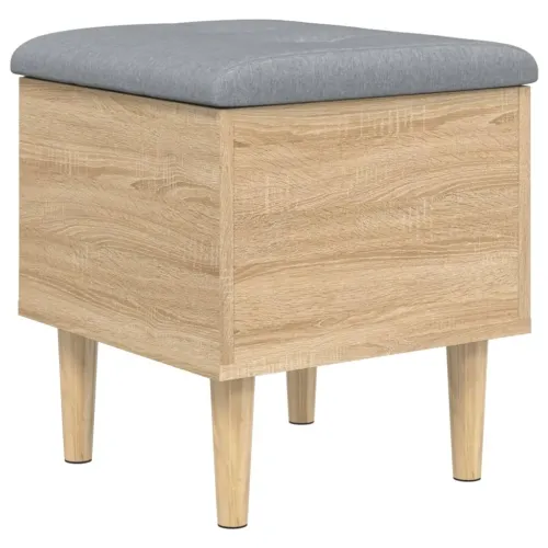 Klupa za pohranu boja hrasta 42x42x46 cm od konstruiranog drva - Sonoma hrast 42 x 42 x 46 cm Cijena