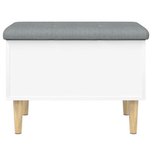Klupa za pohranu bijela 62 x 42 x 46 cm od konstruiranog drva - Bijela 62 x 42 x 46 cm Cijena