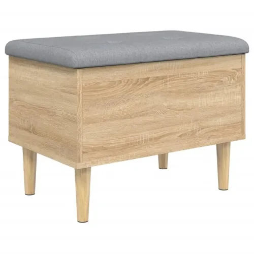 Klupa za pohranu boja hrasta 62x42x46 cm od konstruiranog drva - Sonoma hrast 62 x 42 x 46 cm Cijena