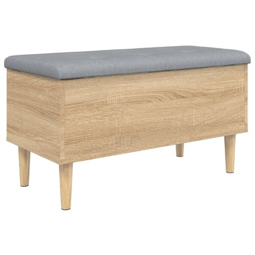 Klupa za pohranu boja hrasta 82x42x46 cm od konstruiranog drva - Sonoma hrast 82 x 42 x 46 cm Cijena