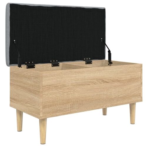 Klupa za pohranu boja hrasta 82x42x46 cm od konstruiranog drva - Sonoma hrast 82 x 42 x 46 cm Cijena