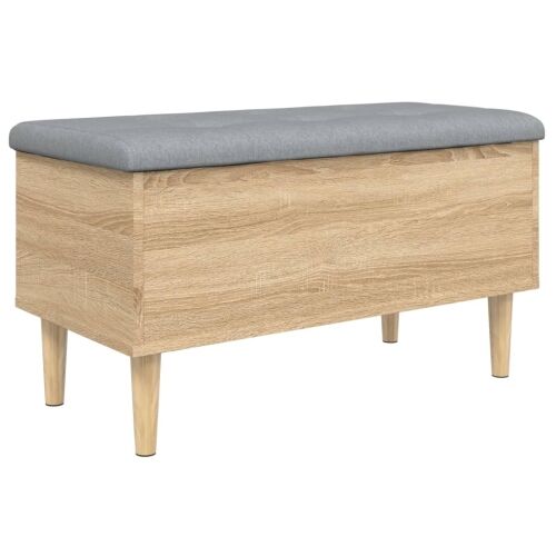 Klupa za pohranu boja hrasta 82x42x46 cm od konstruiranog drva - Sonoma hrast 82 x 42 x 46 cm Cijena
