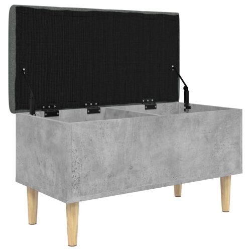 Klupa za pohranu siva boja betona 82x42x46 cm konstruirano drvo - Beton siva 82 x 42 x 46 cm Cijena